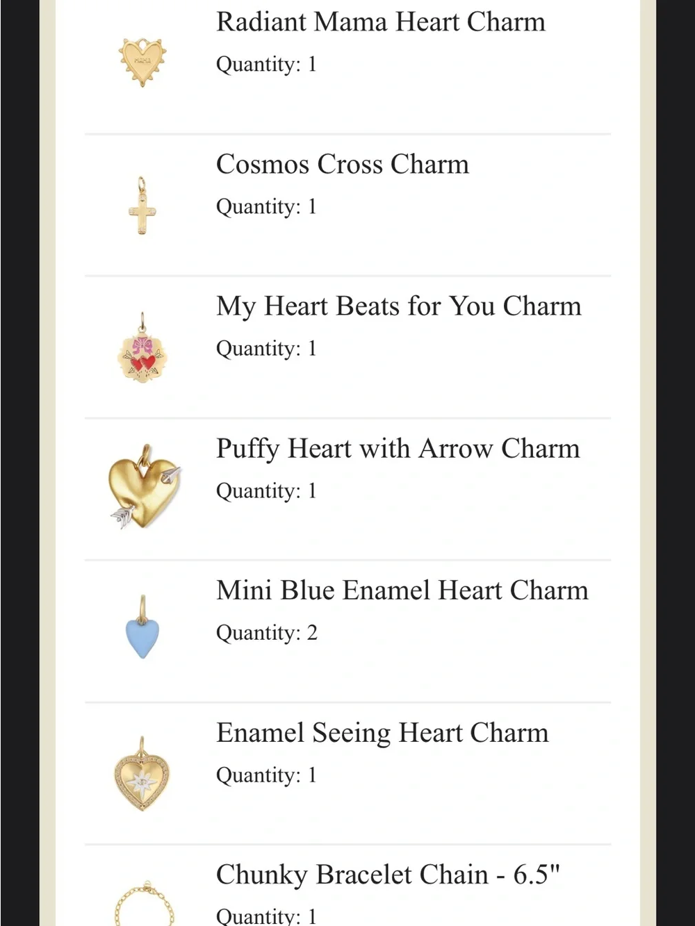 HART Gold Tone Heart Charm Bracelet with Blue Accents - Women Jewelry